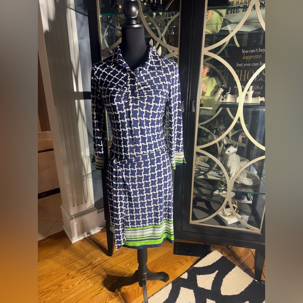 Laundry by Shelli Segal - Navy shirt dress, sz 4